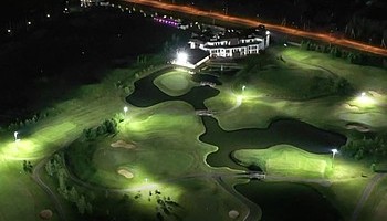 Первый в России проект освещения гольф-поля для игр в тёмное время суток