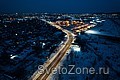 Дорожное освещение улицы Ястынской в Красноярске