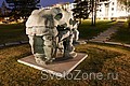 Подсветка скульптуры «Трансформация» в Красноярске
