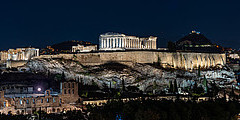 Афинский Акрополь, освещение южной стены