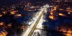 Дорожное освещение на ул. Бочкина в Дивногорске