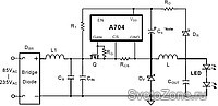 AC-DC LED драйвер A704