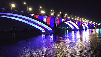 Освещение Коммунального моста — проект МСК «БЛ ГРУПП»