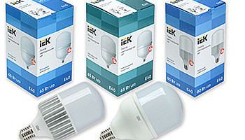 Новинки в ассортименте LED-ламп HP IEK®: до 100 Вт мощности