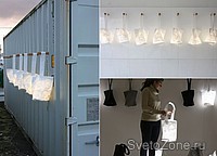 Hobo Lantern: переносной светильник в виде сумки от Molo Design