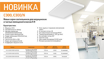 Новые светильники от VARTON для медицинских и чистых помещений