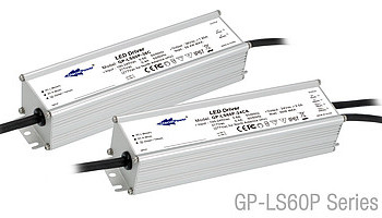 GlacialPower показала LED-драйверы PFC–GP-LS60P на 60 Вт с классом защиты IP67 и активным ККМ