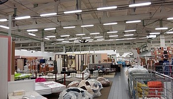 Закончена реконструкция основного освещения в магазине "Максидом" г. Санкт-Петербург