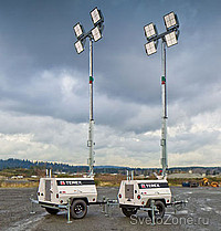 Terex AWP представила первую в промышленности осветительную мачту со светодиодными лампами
