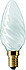 Deco Candle Twisted BW-shape frosted