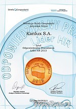 Звание «Ответственный работодатель – лидер по работе с персоналом 2013» для АО «Kanlux»!